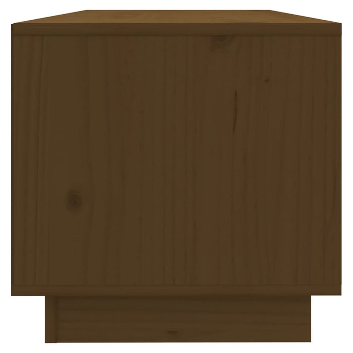 Mobile Porta TV Ambrato 90x35x35 cm in Legno Massello di Pino 813832