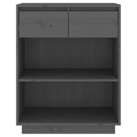 Mobile Consolle Grigio 60x34x75 cm in Legno Massello di Pino cod mxl 7058