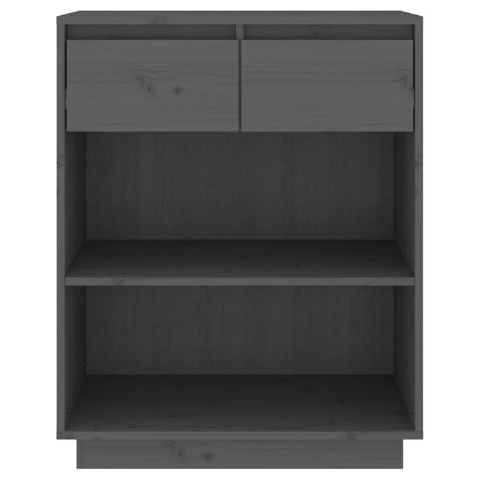 Mobile Consolle Grigio 60x34x75 cm in Legno Massello di Pino cod mxl 7058