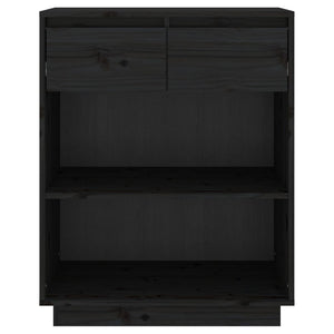 Mobile Consolle Nero 60x34x75 cm in Legno Massello di Pino cod mxl 20342