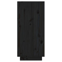 Mobile Consolle Nero 60x34x75 cm in Legno Massello di Pino cod mxl 20342