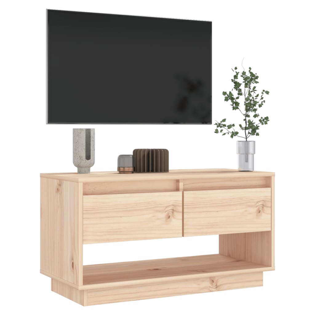 Mobile Porta TV 74x34x40 cm in Legno Massello di Pino 813839