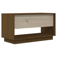 Mobile TV-Credenza TV-Console TV ambra 74x34x40 cm in Legno Massello di Pino
