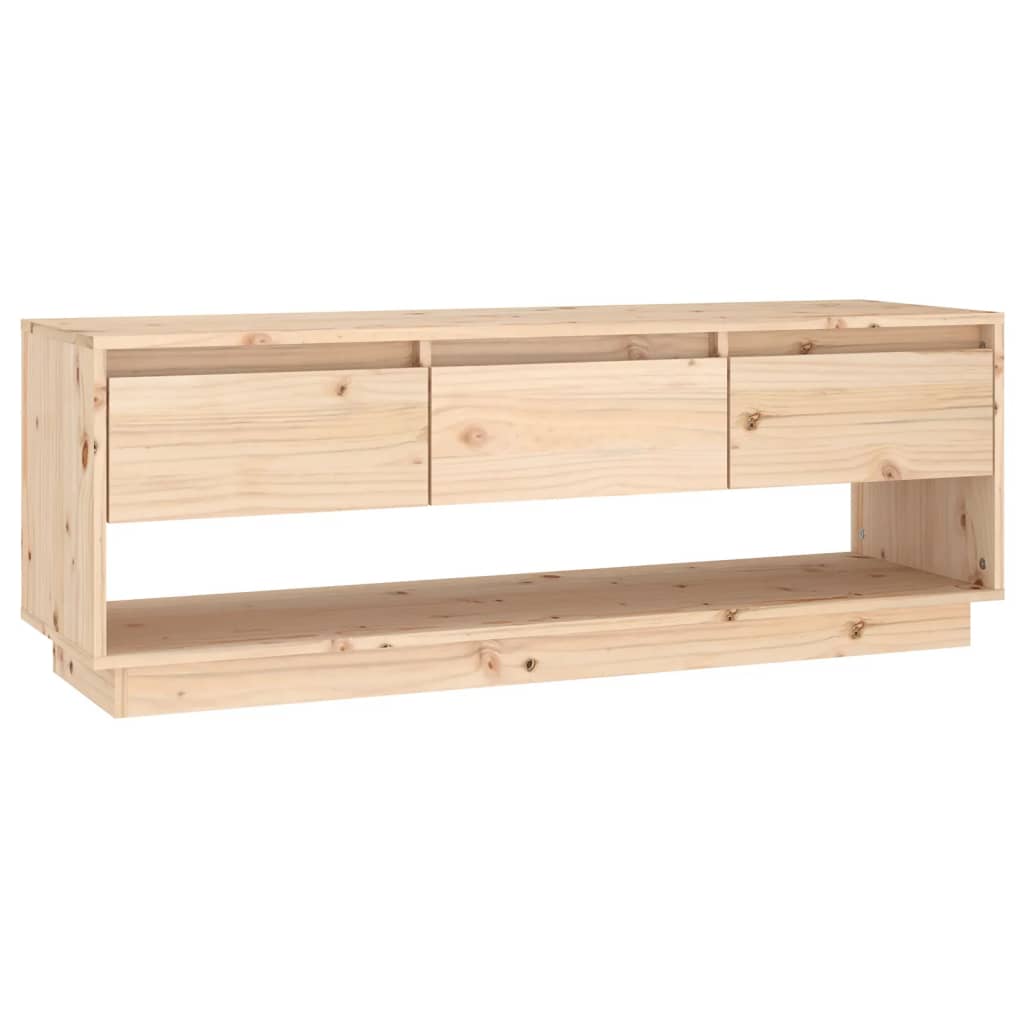 Mobile Porta TV-Mobile per TV-Credenza TV 110,5x34x40 cm in Legno Massello di Pino