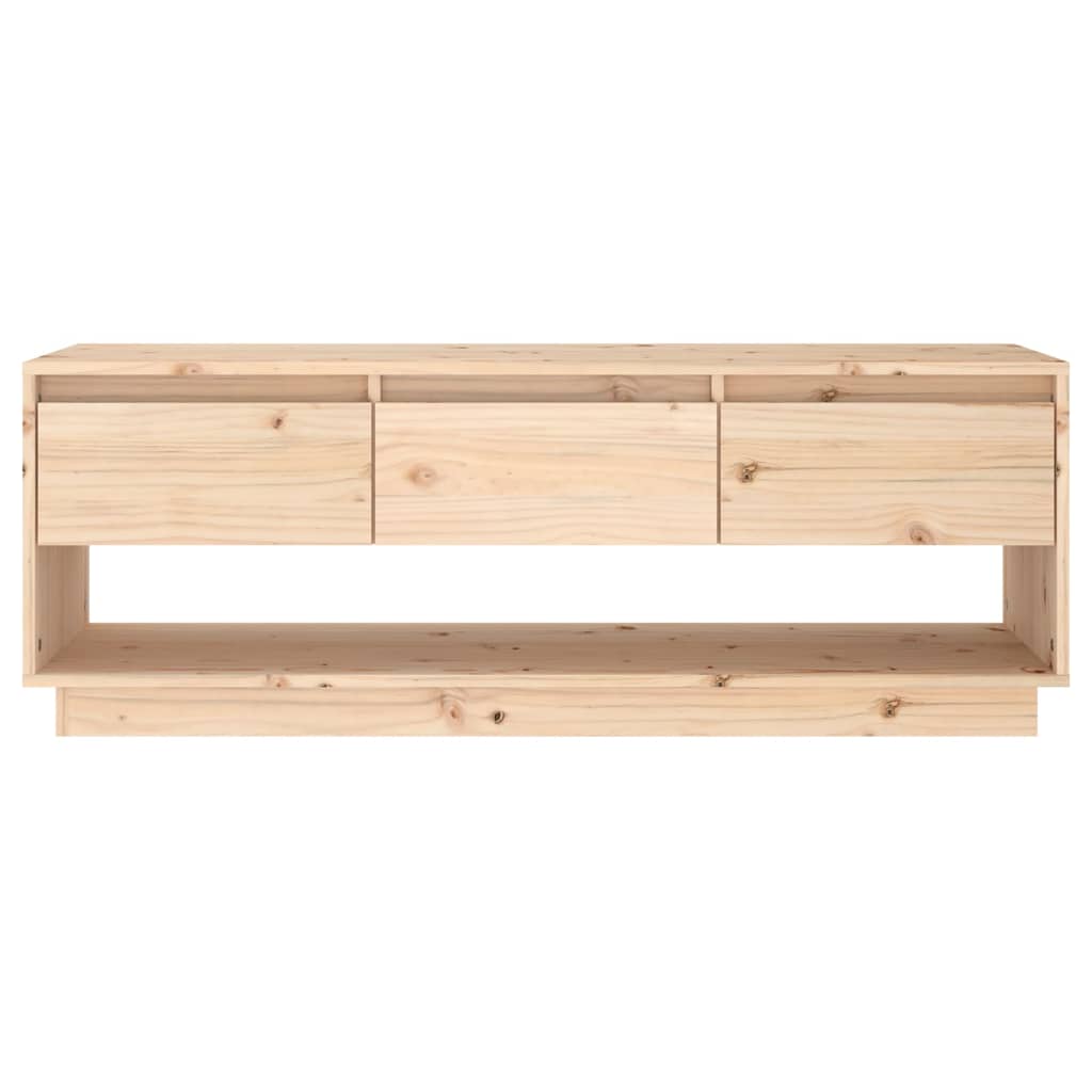 Mobile Porta TV-Mobile per TV-Credenza TV 110,5x34x40 cm in Legno Massello di Pino