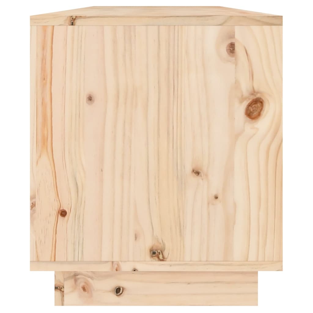 Mobile Porta TV-Mobile per TV-Credenza TV 110,5x34x40 cm in Legno Massello di Pino