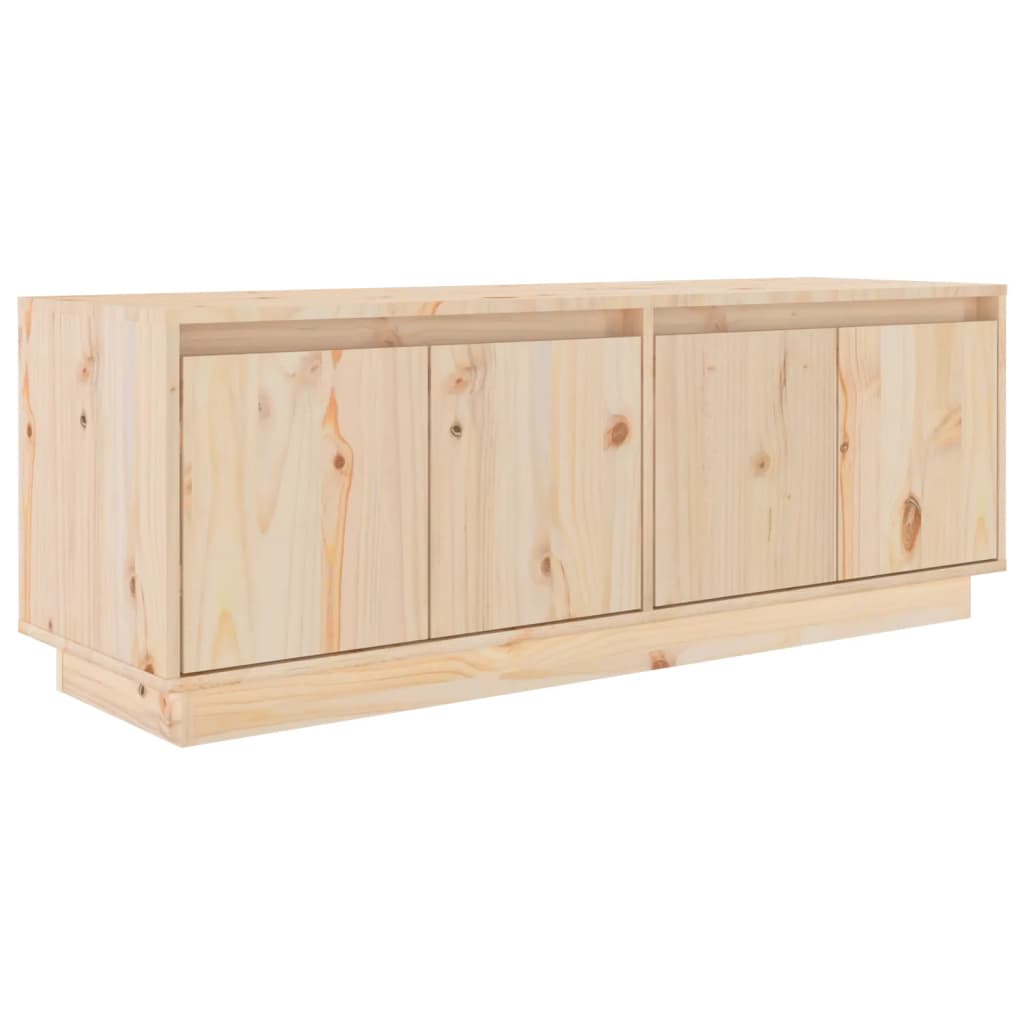 Mobile Porta TV-Mobile per TV-Credenza TV 110x34x40 cm in Legno Massello di Pino