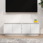 Mobile Porta TV-Mobile per TV-Credenza TV Bianco 110x34x40 cm in Legno Massello di Pino