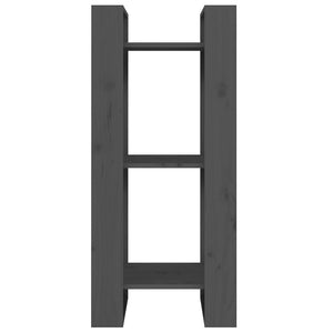 Libreria/Divisorio Grigio 41x35x91 cm in Legno Massello di Pino 813861