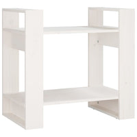 Libreria/Divisorio Bianco 60x35x57 cm in Legno Massello di Pino cod mxl 20668