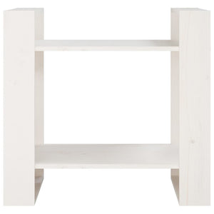 Libreria/Divisorio Bianco 60x35x57 cm in Legno Massello di Pino cod mxl 20668