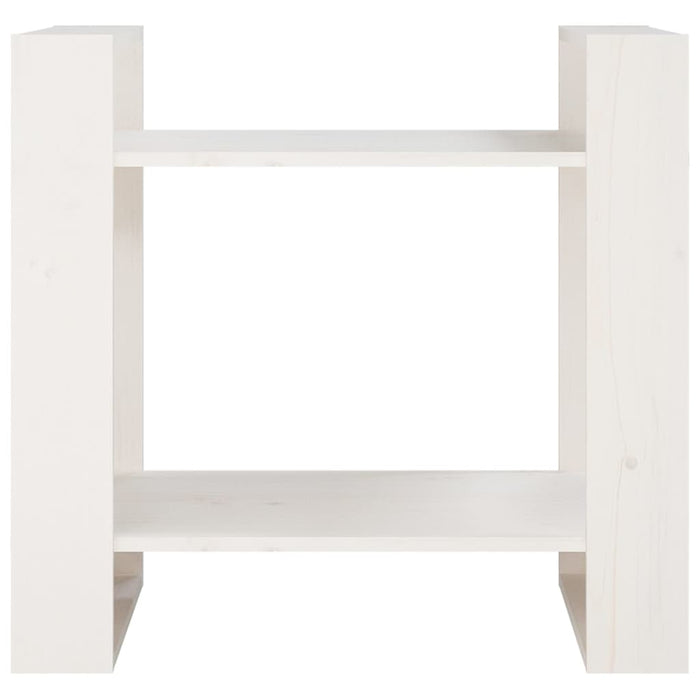 Libreria/Divisorio Bianco 60x35x57 cm in Legno Massello di Pino cod mxl 20668
