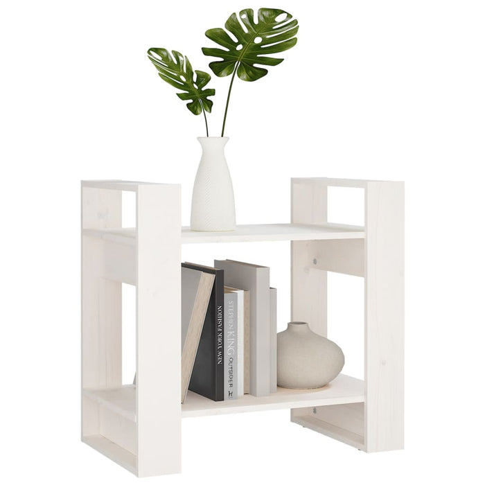 Libreria/Divisorio Bianco 60x35x57 cm in Legno Massello di Pino cod mxl 20668