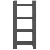 Libreria/Divisorio Grigio 60x35x125 cm Legno Massello