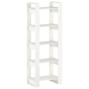 Libreria/Divisorio Bianco 60x35x160 cm Legno Massello 813890