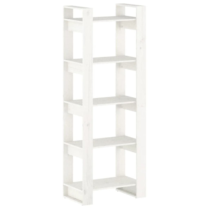 Libreria/Divisorio Bianco 60x35x160 cm Legno Massello 813890
