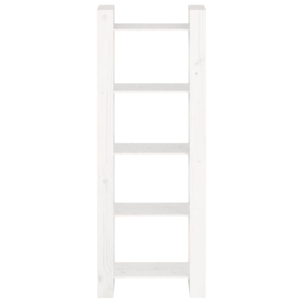 Libreria/Divisorio Bianco 60x35x160 cm Legno Massello 813890