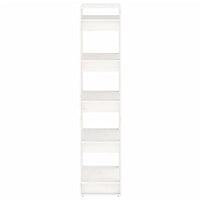 Libreria/Divisorio Bianco 60x35x160 cm Legno Massello 813890