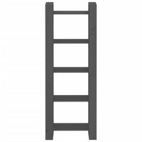 Libreria/Divisorio Grigio 60x35x160 cm Legno Massello 813891