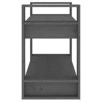 Libreria/Divisorio Grigio 80x35x56,5 cm Legno Massello di Pino 813896