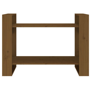 Libreria/Divisorio Ambrato 80x35x56,5 cm Legno Massello di Pino 813897