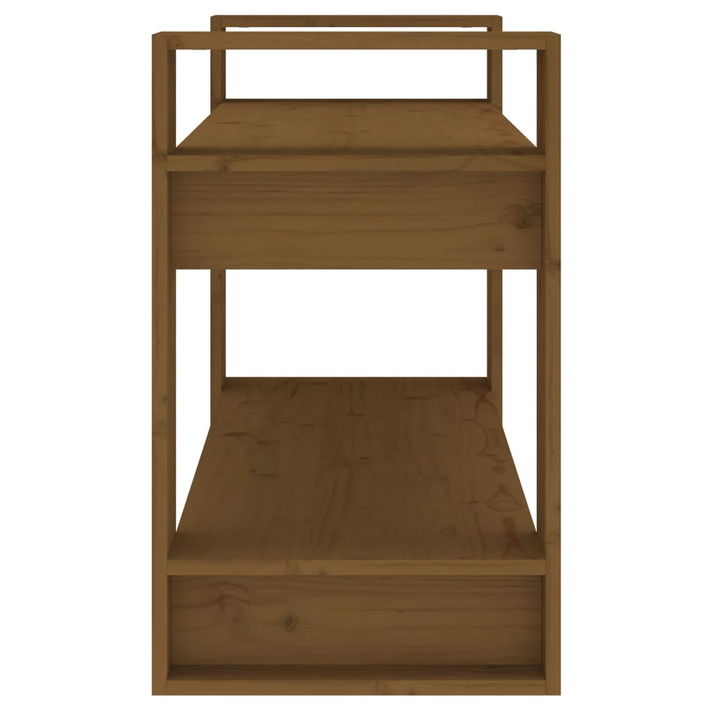 Libreria/Divisorio Miele 80x35x56,5 cm Legno Massello di Pino cod mxl 33803