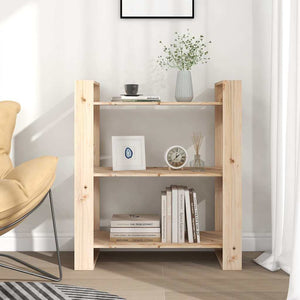 Divisorio-Paravento 80x35x91 cm Legno Massello di Pino