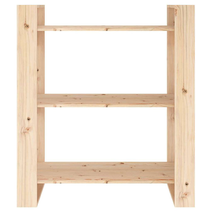 Divisorio-Paravento 80x35x91 cm Legno Massello di Pino