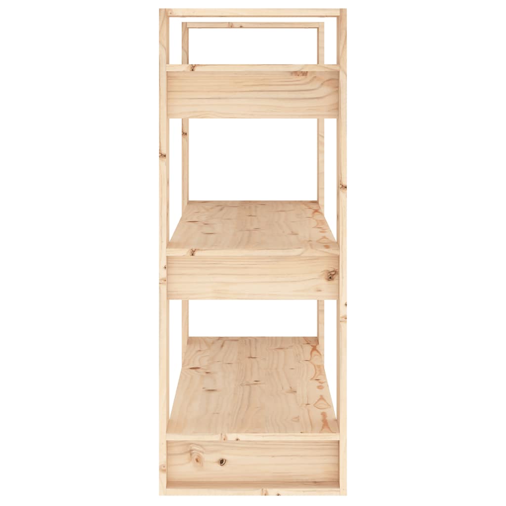 Divisorio-Paravento 80x35x91 cm Legno Massello di Pino