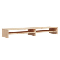 Supporto per monitor 100 x 24 x 13 cm in legno massello di pino marrone 02_0029195