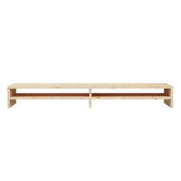 Supporto per monitor 100 x 24 x 13 cm in legno massello di pino marrone 02_0029195