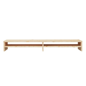 Supporto per monitor 100 x 24 x 13 cm in legno massello di pino marrone 02_0029195