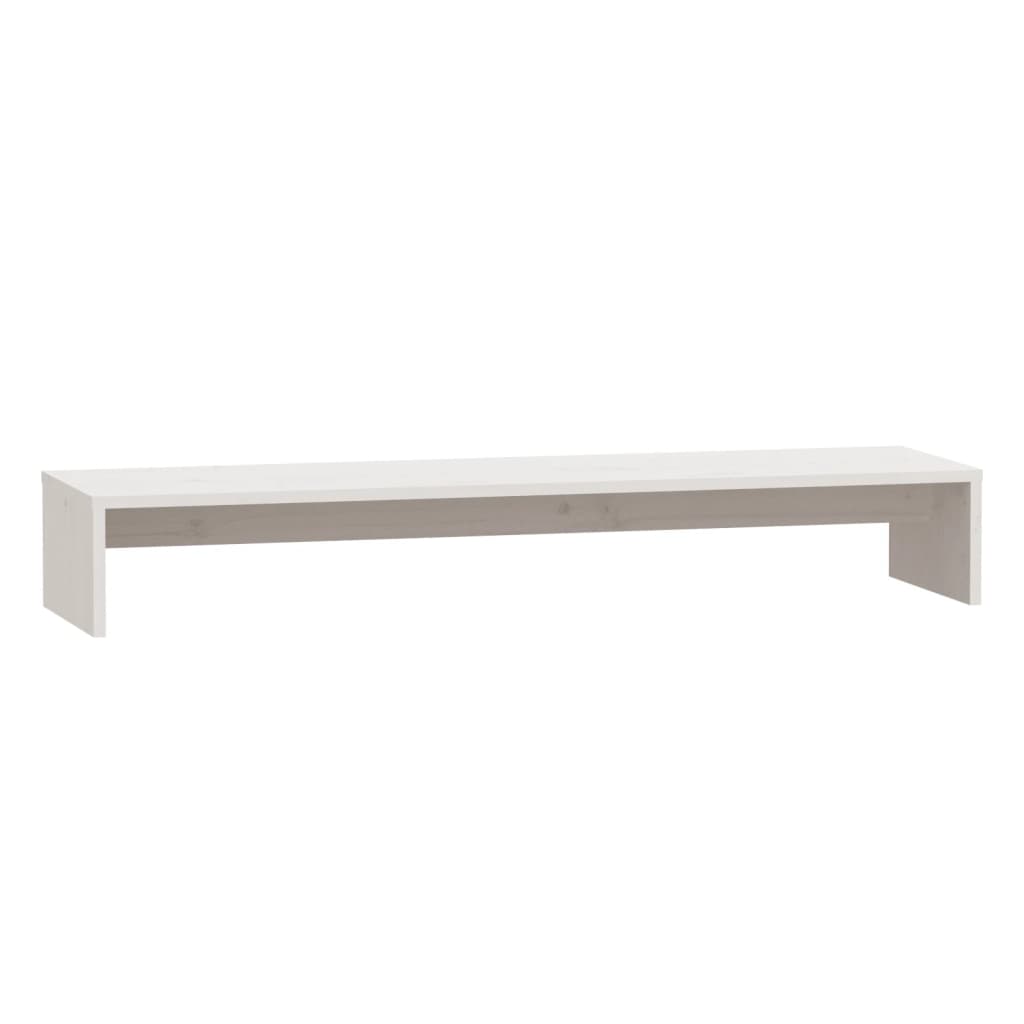 Supporto per monitor 100 x 27 x 15 cm legno massello di pino bianco 02_0029198