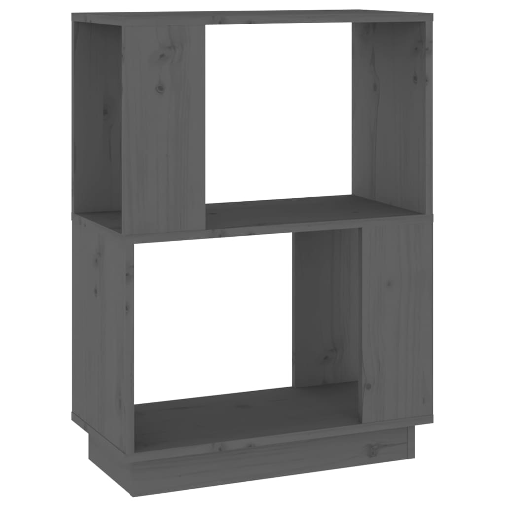 Libreria/Divisorio Grigio 51x25x70 cm in Legno Massello di Pino cod mxl 10465
