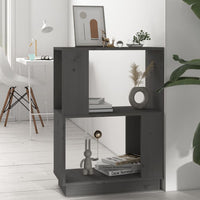 Libreria/Divisorio Grigio 51x25x70 cm in Legno Massello di Pino cod mxl 10465