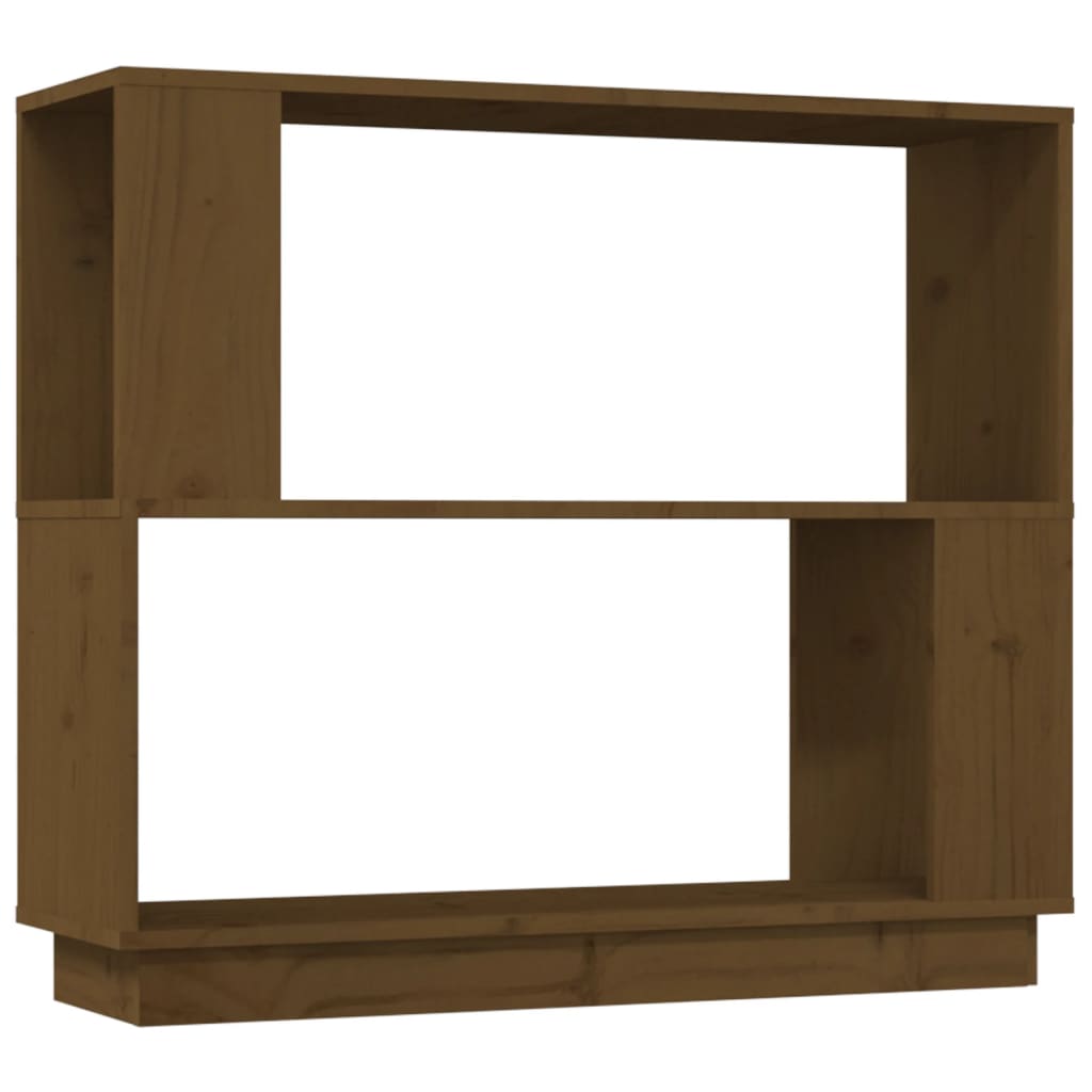 Libreria/Divisorio Ambrato 80x25x70 cm Legno Massello di Pino 814052