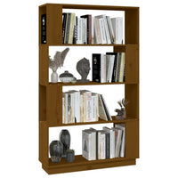 Libreria/Divisorio Miele 80x25x132 cm Legno Massello