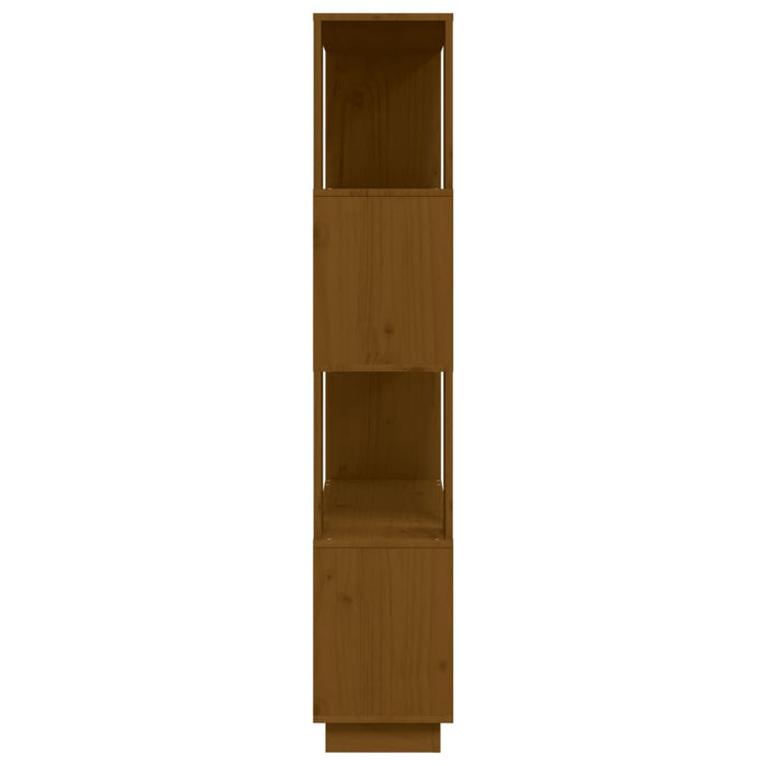 Libreria/Divisorio Ambrato 80x25x132 cm Legno Massello di Pino 814062