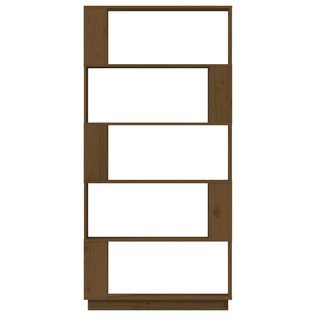 Libreria/Divisorio Ambrato 80x25x163,5cm Legno Massello di Pino 814067