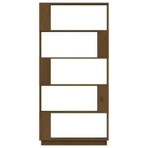 Libreria/Divisorio Ambrato 80x25x163,5cm Legno Massello di Pino 814067