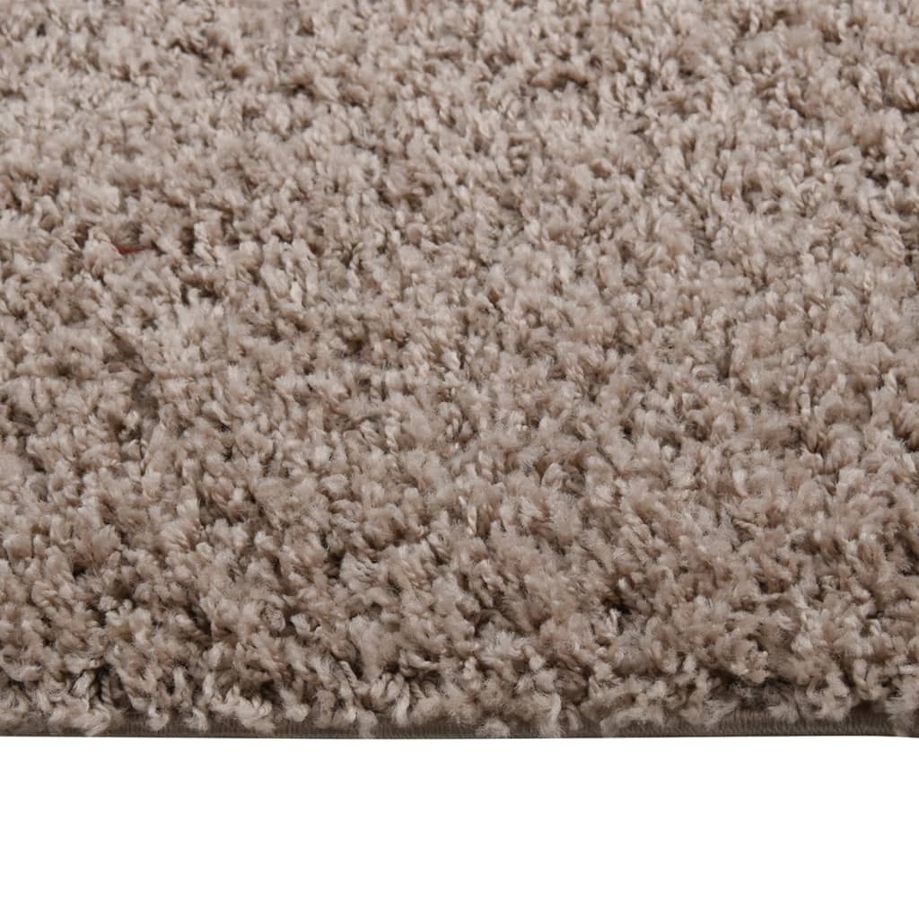 Tappeto Shaggy a Pelo Alto Beige 160x230 cm 342144