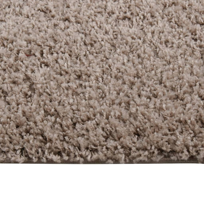 Tappeto Shaggy a Pelo Alto Beige 160x230 cm 342144