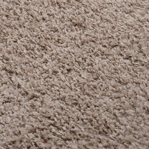 Tappeto Shaggy a Pelo Alto Beige 160x230 cm 342144