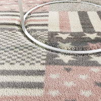 Tappeto per Bambini 120x170 cm con Motivo Stella Rosa 342165