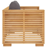 Divano da Giardino Cuscini Grigio Scuro Legno Massello di Teak 319168