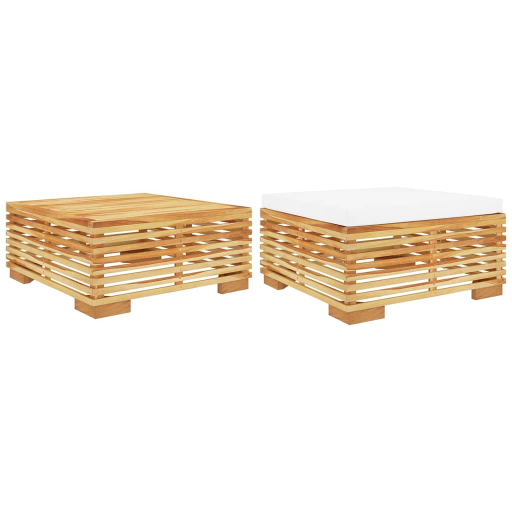 Set Divani da Giardino 2 pz in Legno Massello di Teak 319169