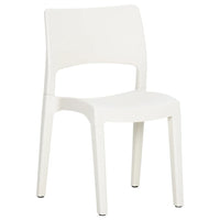 Sedie da Giardino 2 pz in Polipropilene Bianco 317726