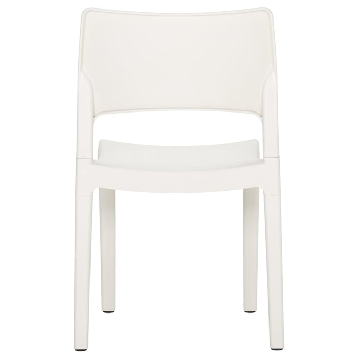 Sedie da Giardino 2 pz in Polipropilene Bianco 317726