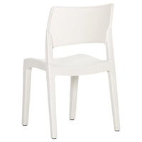 Sedie da Giardino 2 pz in Polipropilene Bianco cod mxl 25607