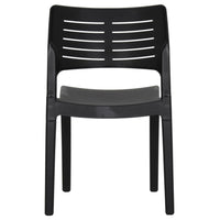 Sedie da Giardino 2 pz in Polipropilene Antracite